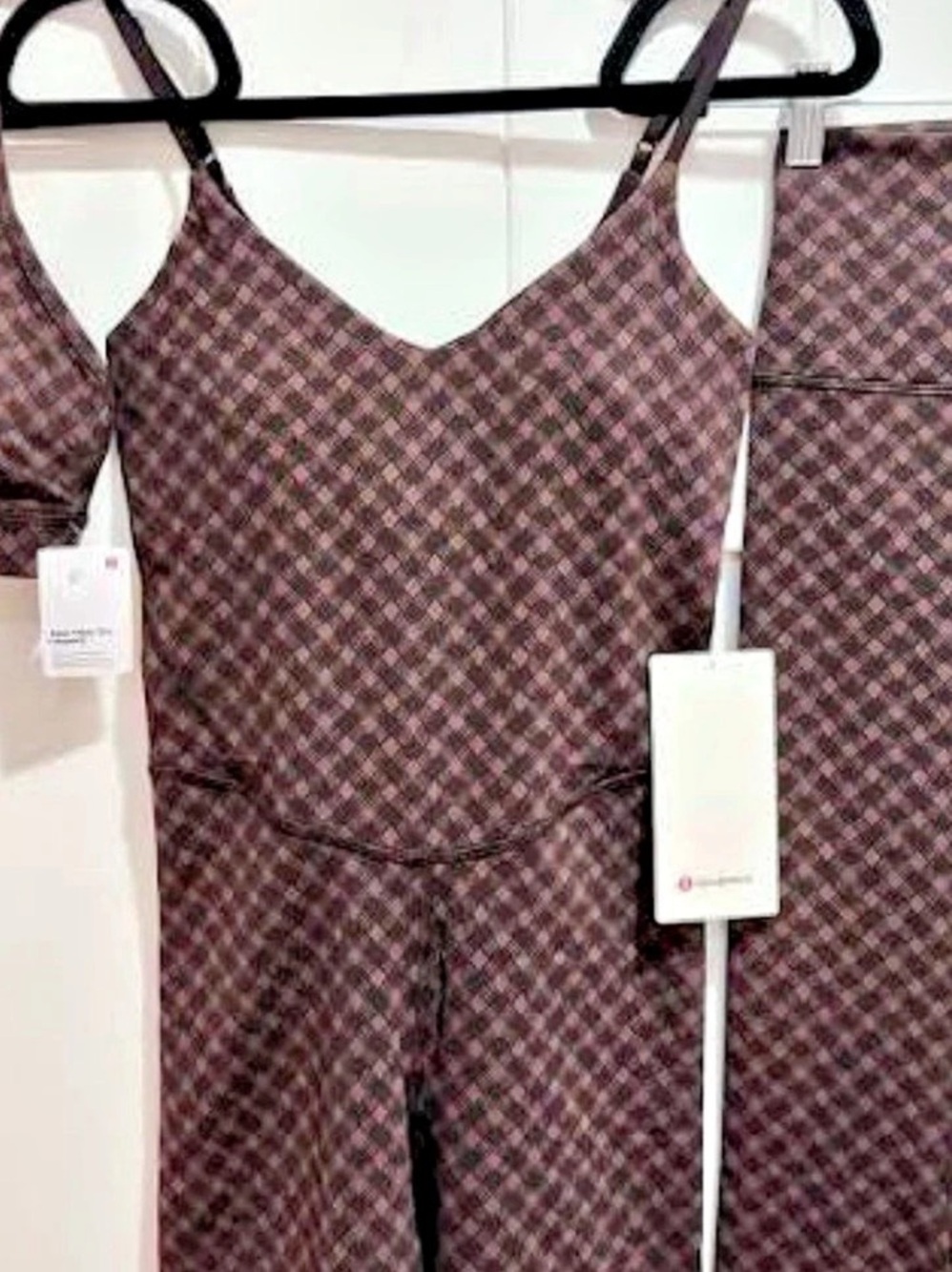 lululemon Align™ Dress Geometric romper in Brown Size 10 NWT